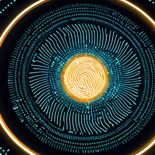 Home 24 An intricate abstract digital fingerprint, symbolizing the hash function process. Glowing data streams flow into a central, stylized cryptographic mechanism, which then outputs a fixed-length, unique digital signature. The scene is set in a secure, cyber-futuristic environment with interconnected nodes and swirling light patterns, representing data integrity and one-way transformation. High-tech, professional concept art, intricate details, glowing effects, digital aesthetics, safe for work, appropriate content, family-friendly.