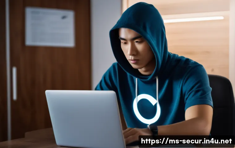 정보보안학 보안 솔루션 - **Prompt 1: The Subtle Threat of Phishing**
"A young Malaysian adult, casually dressed in a mode...