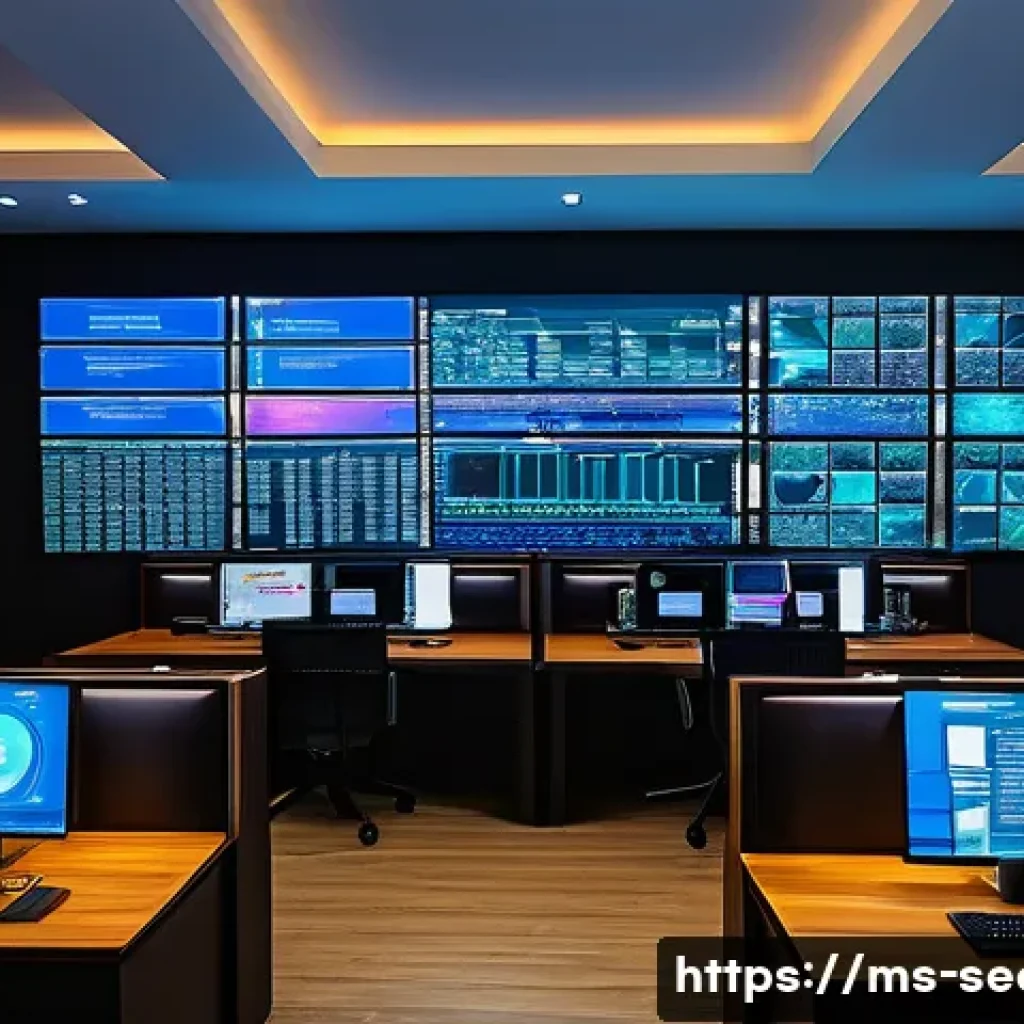 정보보안학 취약점 탐지 - A modern Malaysian cybersecurity operations center with diverse IT professionals actively monitoring...