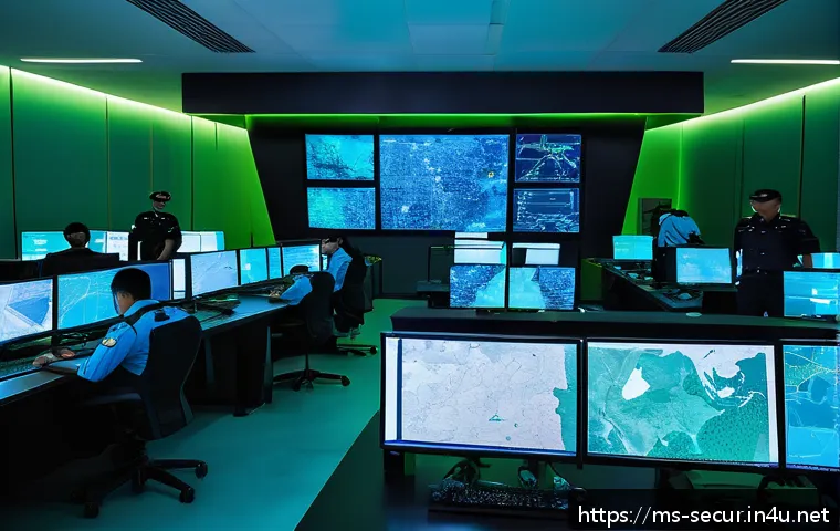 정보보안학 사이버 보안 정책 - A modern Malaysian cyber security operations center (SOC) bustling with activity, featuring diverse ...